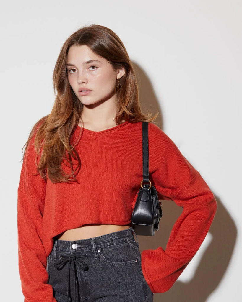 Effie Boxy Cropped Sweater