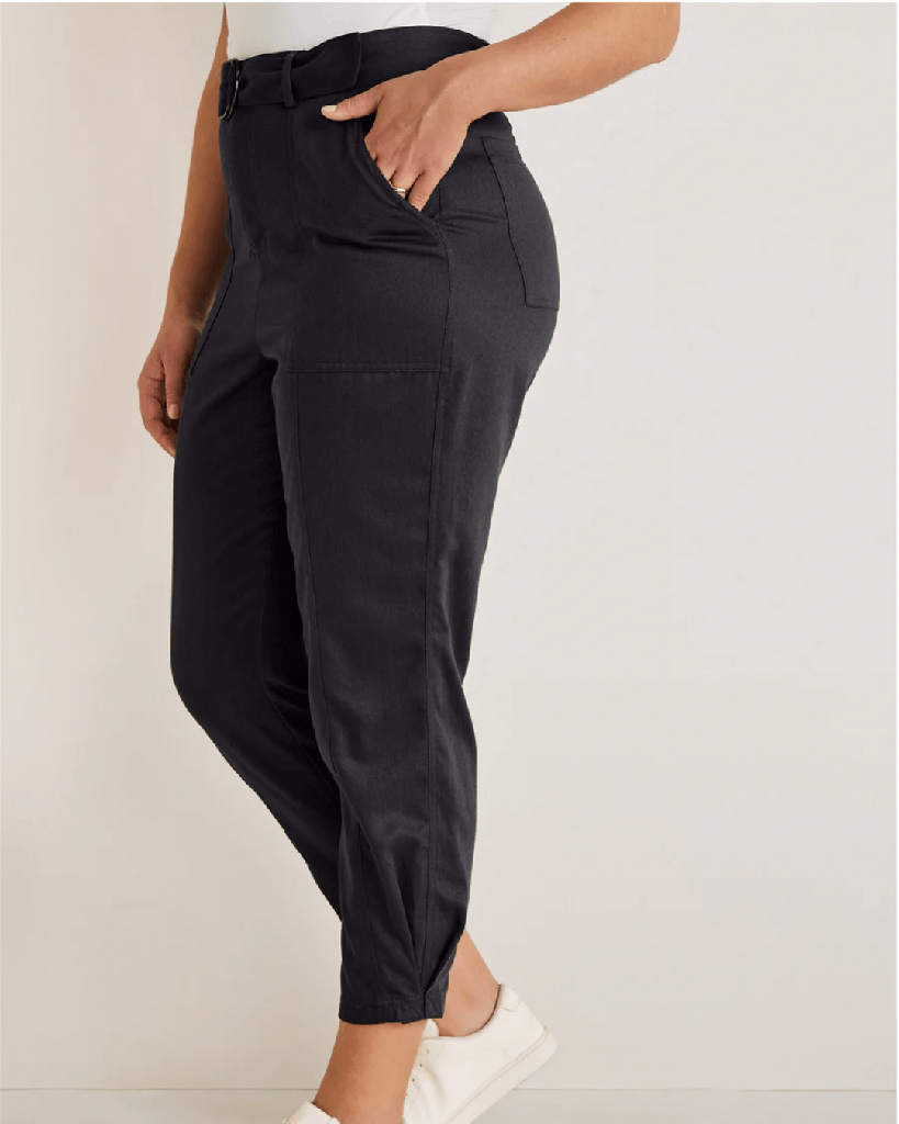 Relaxed Twill Straight Pant