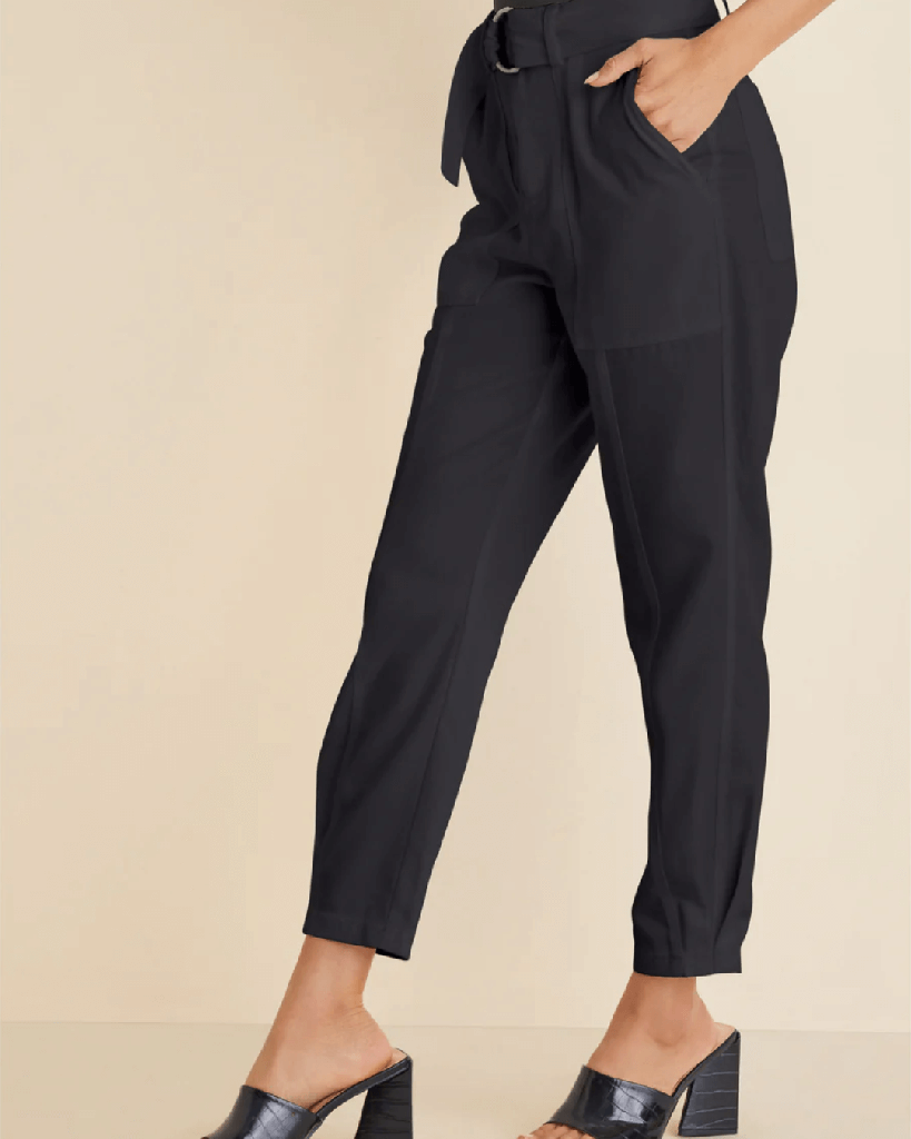 Relaxed Twill Straight Pant